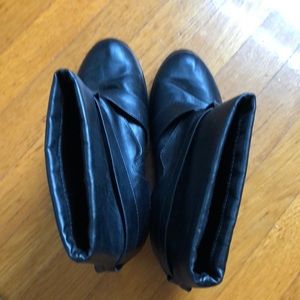 Cityclassified Shoes - Black booties with foldover cuff Cityclassified Shoes - Black booties with foldover cuff